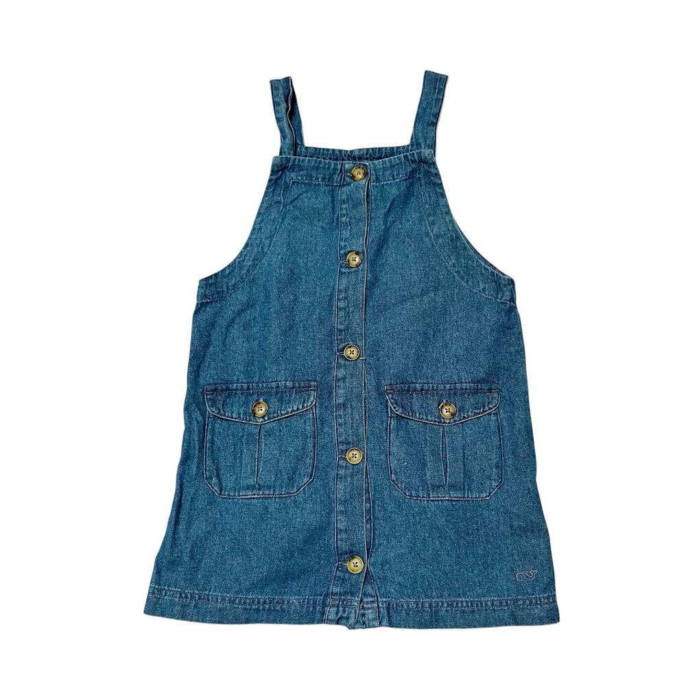 Vineyard Vines Denim Jumper Dress Size 5